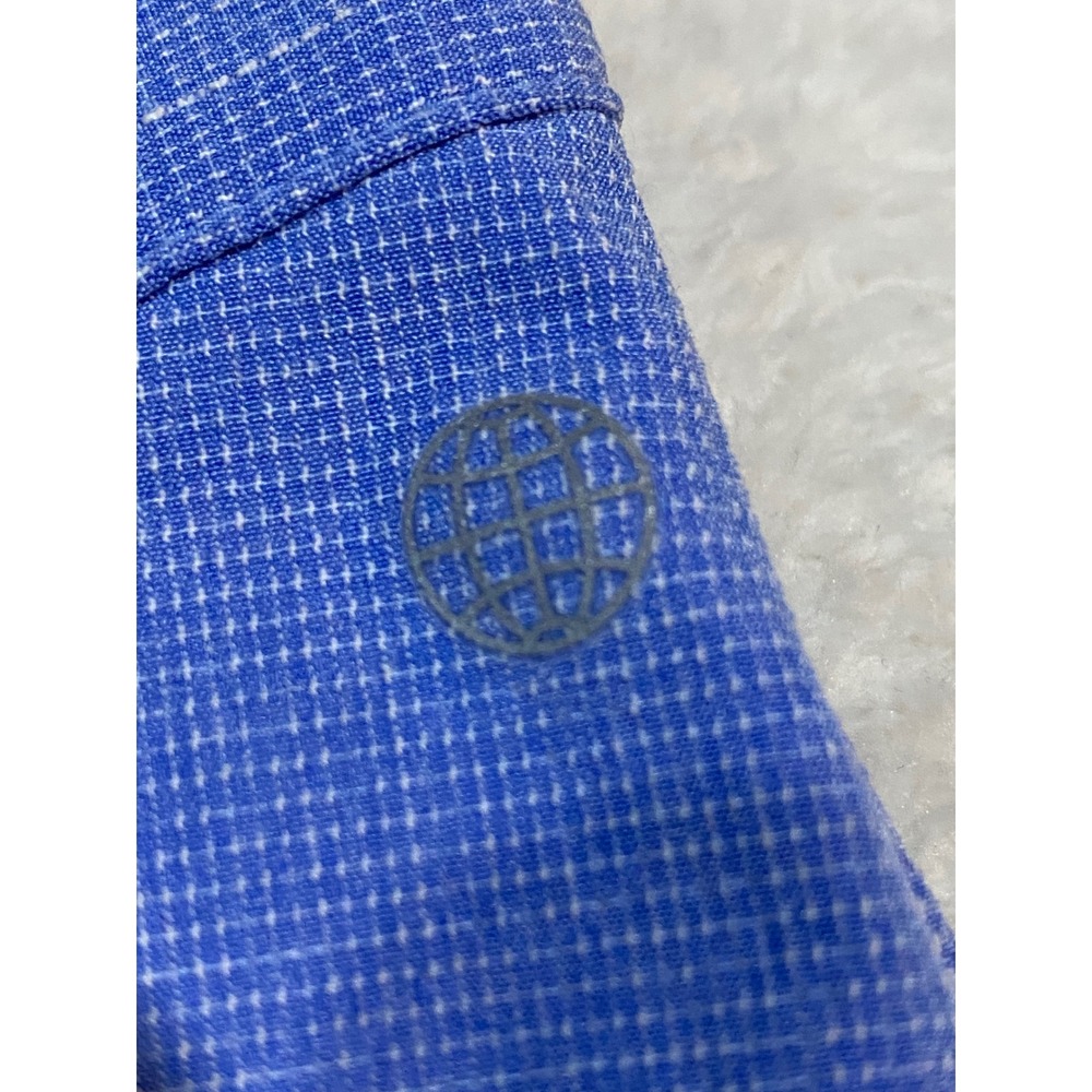 Adidas Golf Shorts Mens 38 Blue Cross Hatch Stretch Performance HR9055 - Picture 9 of 11